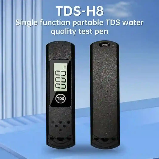 TDS-H8 single-function portable TDS water quality test pen on a blue background