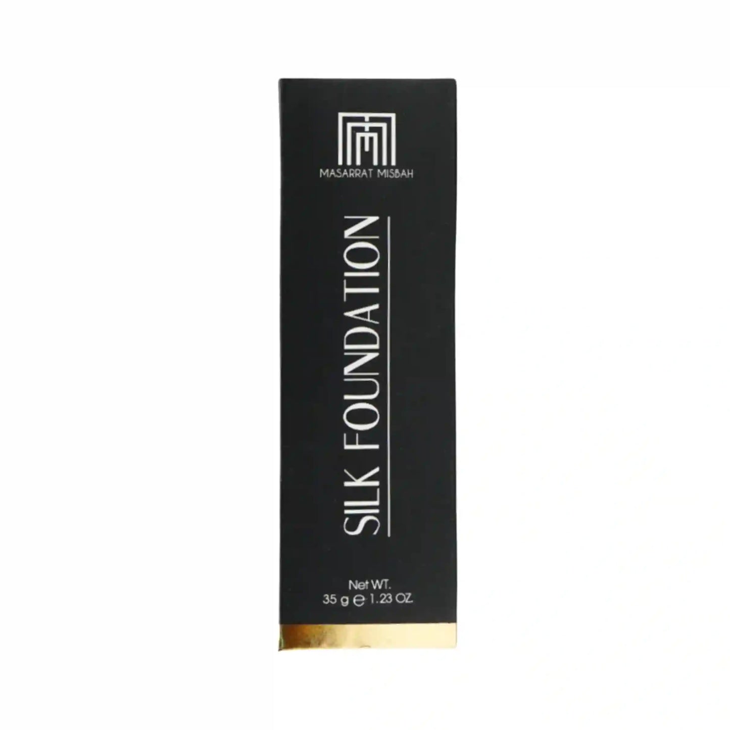 Silk Foundation packaging with brand logo on a white background