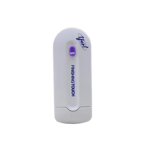 White electronic device with purple button and 'Yest' branding on a white background