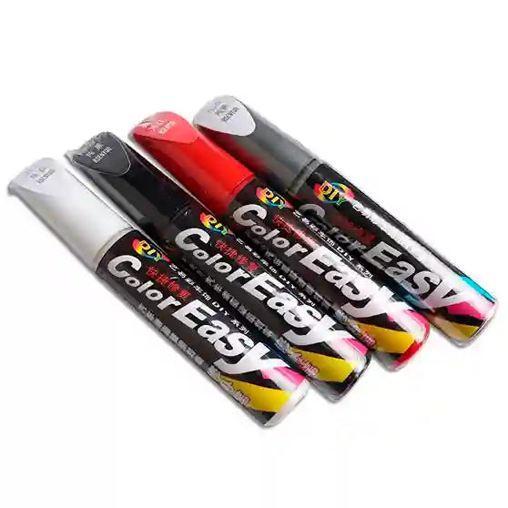 Four 'Color Easy' paint markers on a white background