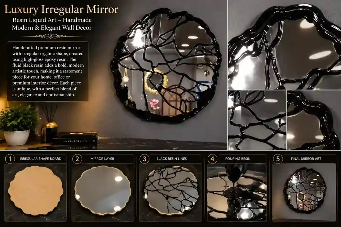 How MEHMAT Hand-Pours Every Resin Wall Mirror | Craftsmanship