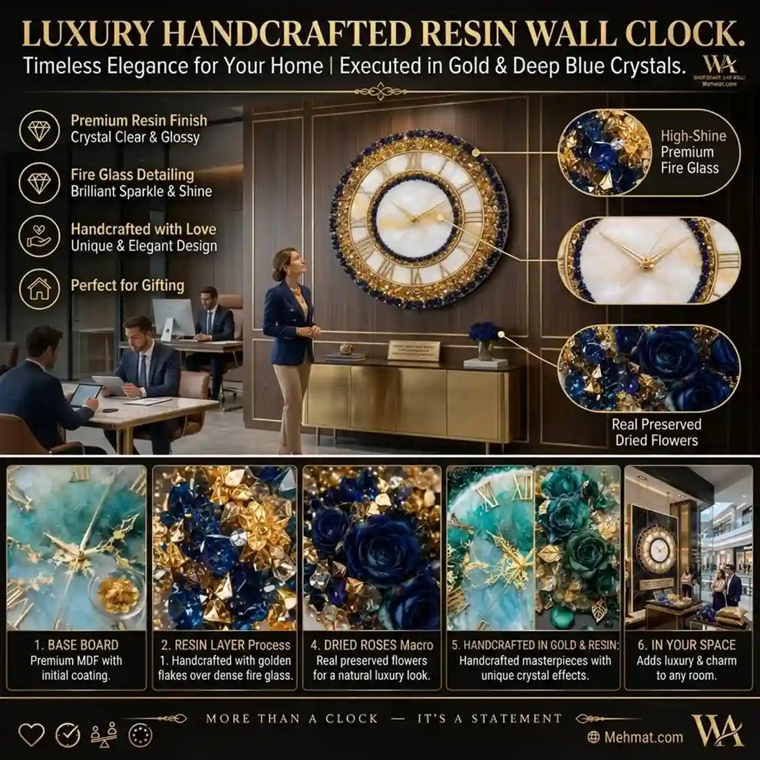 How Resin Wall Clocks Are Made | MEHMAT