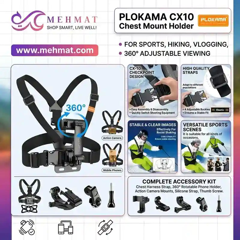 Best Uses for a Chest Mount Camera Holder: Skiing to City Vlogging (2026) │ MEHMAT