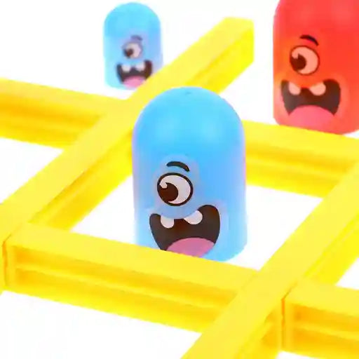 Colorful toy blocks with cartoon faces on a white background