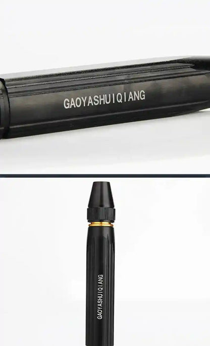 Black pen with 'GAOYASHUI QIANG' branding on a white background