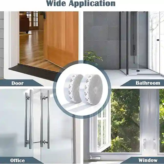 Silicone Door & Window Seal Tape 5M | Anti-Draft, Noise & Dust Protection