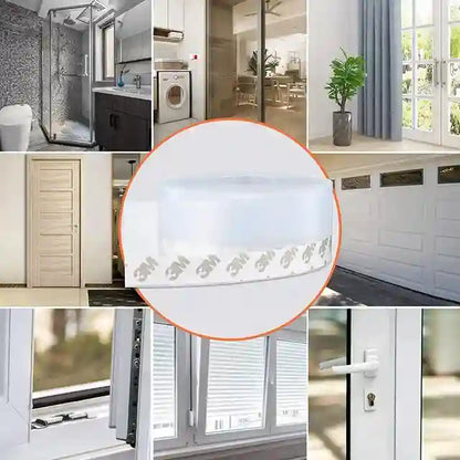 Silicone Door & Window Seal Tape 5M | Anti-Draft, Noise & Dust Protection