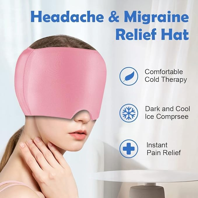 𝐑𝐞𝐮𝐬𝐚𝐛𝐥𝐞 𝐈𝐜𝐞 𝐆𝐞𝐥 Migraine 𝐑𝐞𝐥𝐢𝐞𝐟 𝐂𝐚𝐩 - 𝐈𝐧𝐬𝐭𝐚𝐧𝐭 𝐒𝐨𝐨𝐭𝐡𝐢𝐧𝐠 𝐟𝐨𝐫 𝐓𝐞𝐧𝐬𝐢𝐨𝐧 & 𝐒𝐢𝐧𝐮𝐬 𝐏𝐚𝐢𝐧