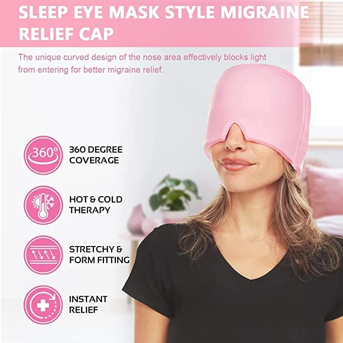 𝐑𝐞𝐮𝐬𝐚𝐛𝐥𝐞 𝐈𝐜𝐞 𝐆𝐞𝐥 Migraine 𝐑𝐞𝐥𝐢𝐞𝐟 𝐂𝐚𝐩 - 𝐈𝐧𝐬𝐭𝐚𝐧𝐭 𝐒𝐨𝐨𝐭𝐡𝐢𝐧𝐠 𝐟𝐨𝐫 𝐓𝐞𝐧𝐬𝐢𝐨𝐧 & 𝐒𝐢𝐧𝐮𝐬 𝐏𝐚𝐢𝐧