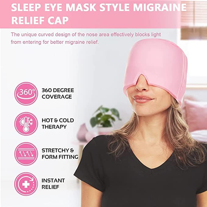 𝐑𝐞𝐮𝐬𝐚𝐛𝐥𝐞 𝐈𝐜𝐞 𝐆𝐞𝐥 Migraine 𝐑𝐞𝐥𝐢𝐞𝐟 𝐂𝐚𝐩 - 𝐈𝐧𝐬𝐭𝐚𝐧𝐭 𝐒𝐨𝐨𝐭𝐡𝐢𝐧𝐠 𝐟𝐨𝐫 𝐓𝐞𝐧𝐬𝐢𝐨𝐧 & 𝐒𝐢𝐧𝐮𝐬 𝐏𝐚𝐢𝐧