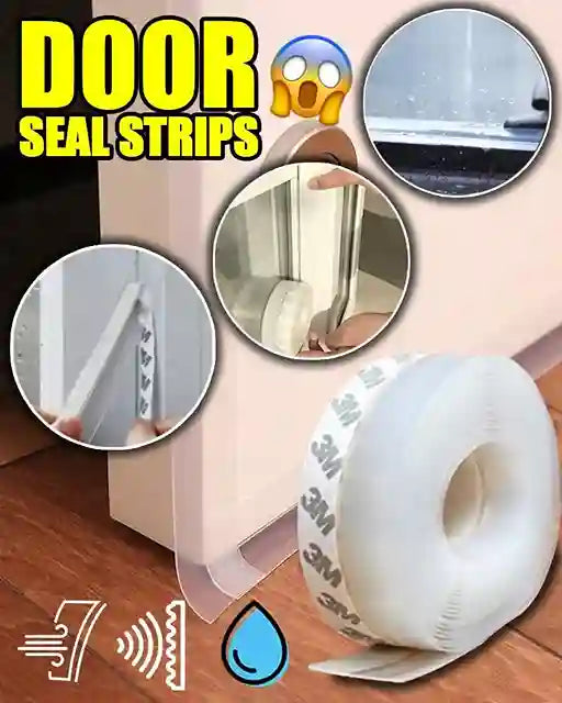 Silicone Door & Window Seal Tape 5M | Anti-Draft, Noise & Dust Protection