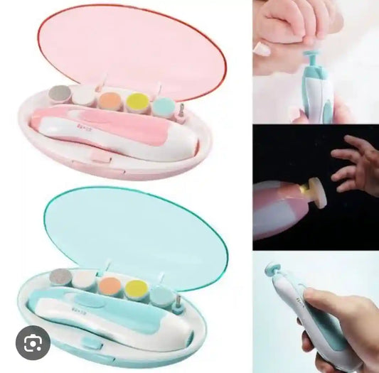 Collage of a pink and green electronic device with attachments, shown in various contexts.