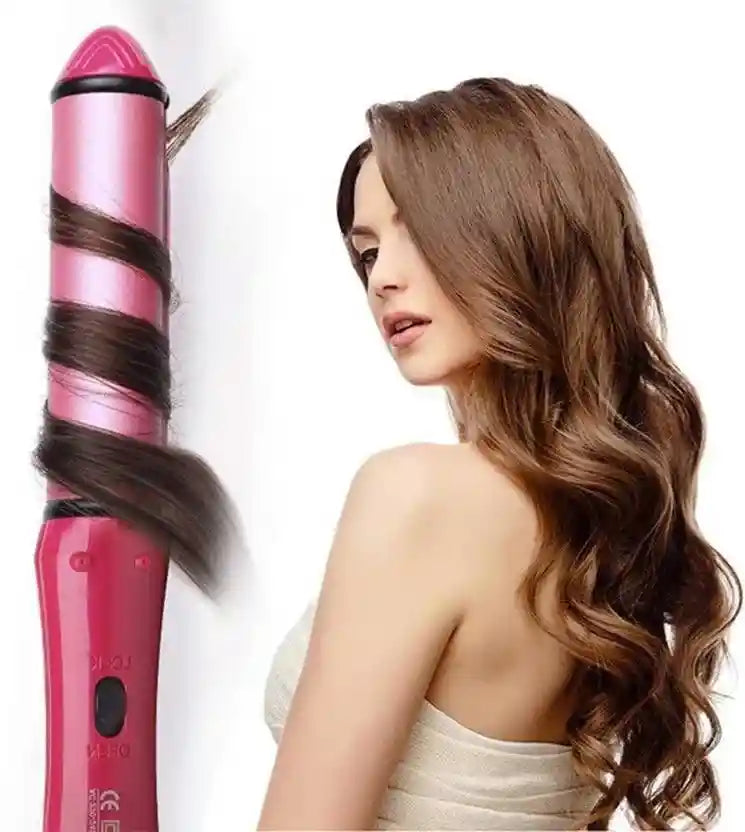 Nova 2-in-1 Hair Straightener & Curler NH-2009 | Quick Heat Ceramic Plates