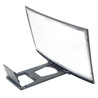 Laptop stand with a screen on a white background
