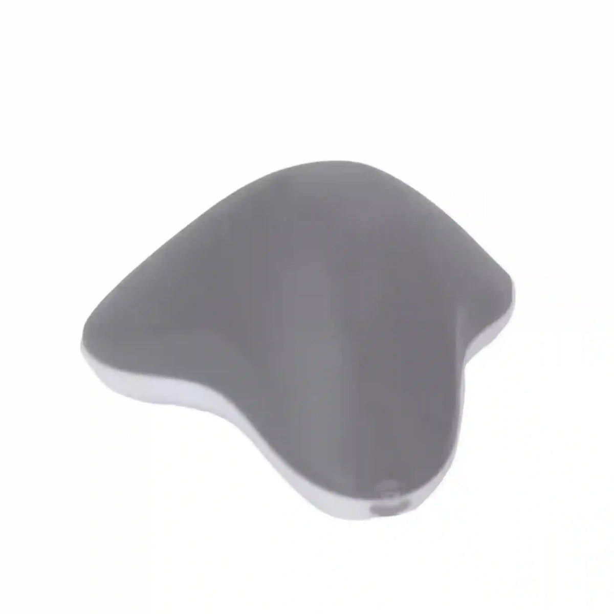Gray wrist pillow on a white background