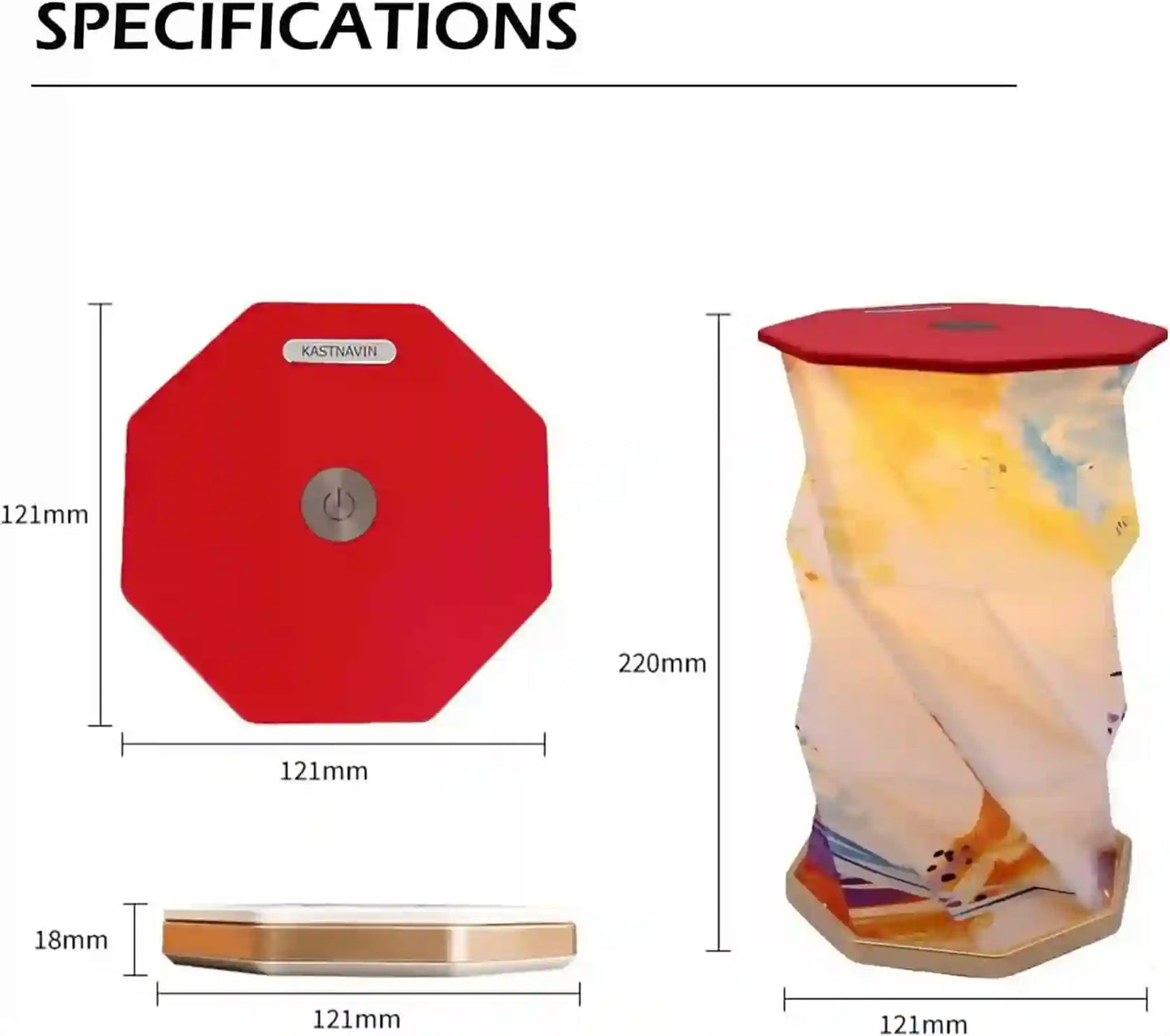 Portable Folding Wooden Table Lamp – Rechargeable Ambient Book Light