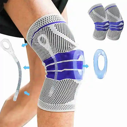 Knee brace with additional components on a white background