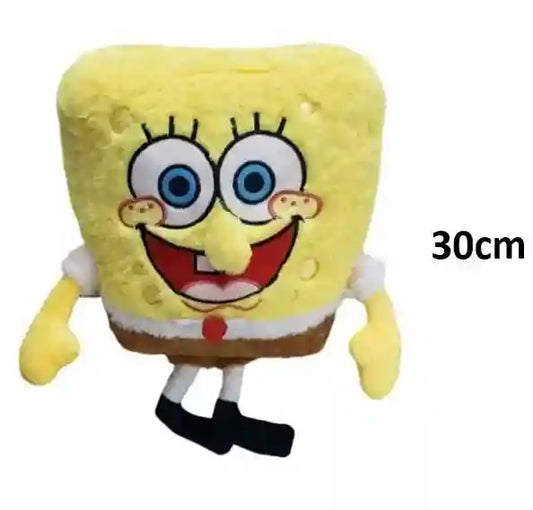 Plush toy of a cartoon character with a size label '30cm' on a white background