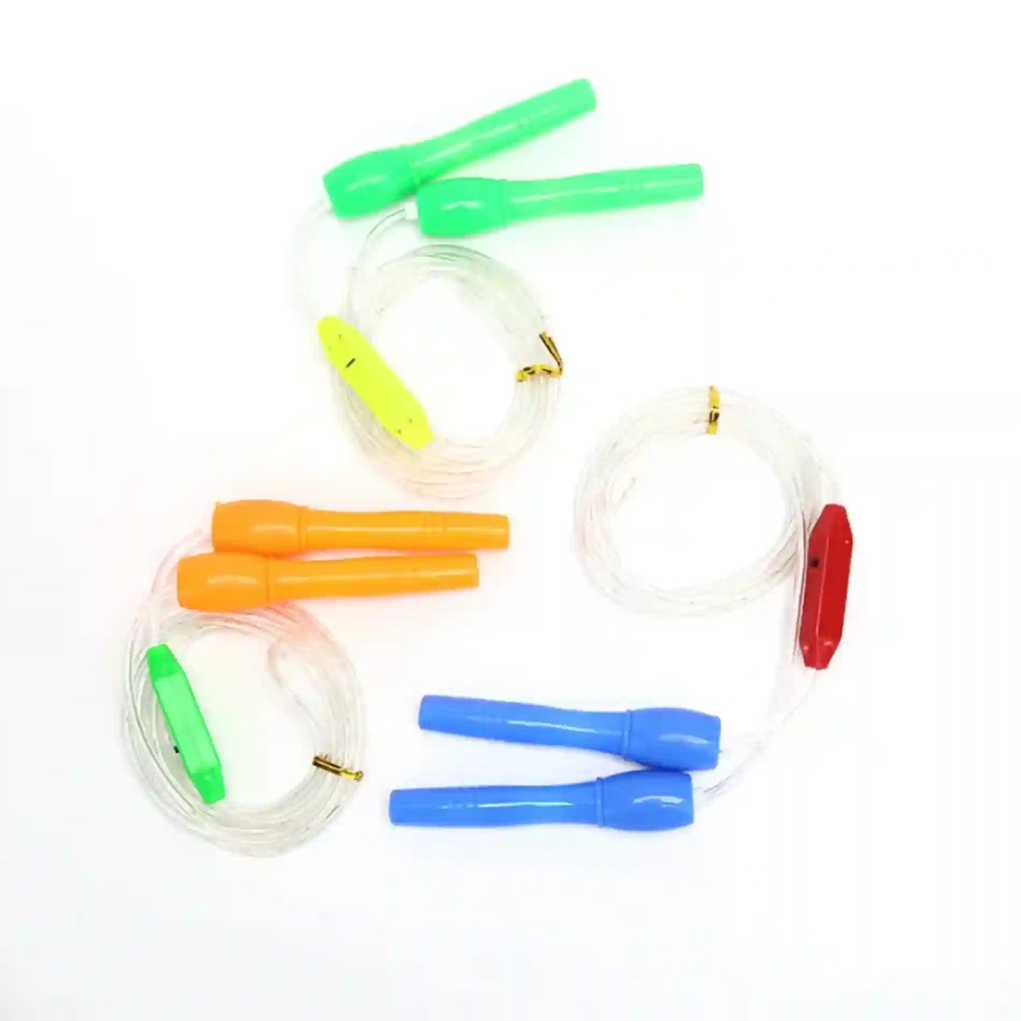 Set of colorful fishing floats on a white background