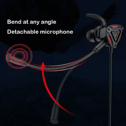 Headset with detachable microphone on a dark background