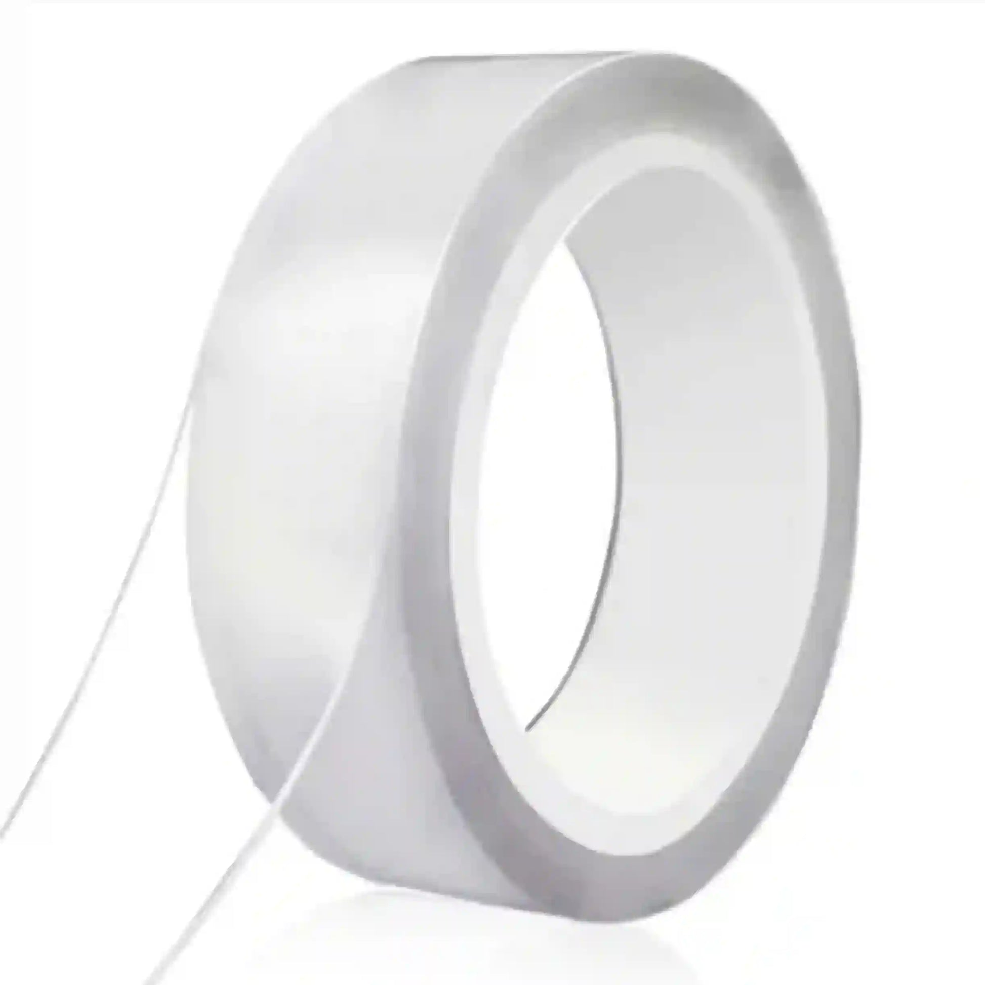 Roll of white tape on a white background