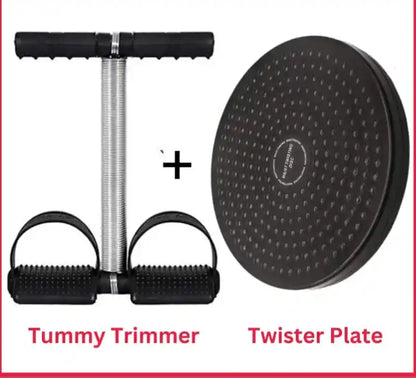 Tummy Trimmer and Twister Plate on a white background