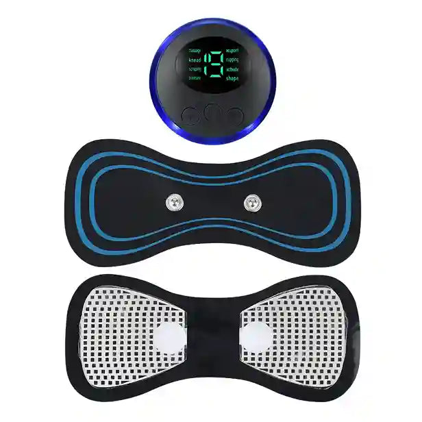 EMS Butterfly Portable Neck Massager Rechargeable Device for Pain Relief Therapy