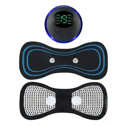 EMS Butterfly Portable Neck Massager Rechargeable Device for Pain Relief Therapy