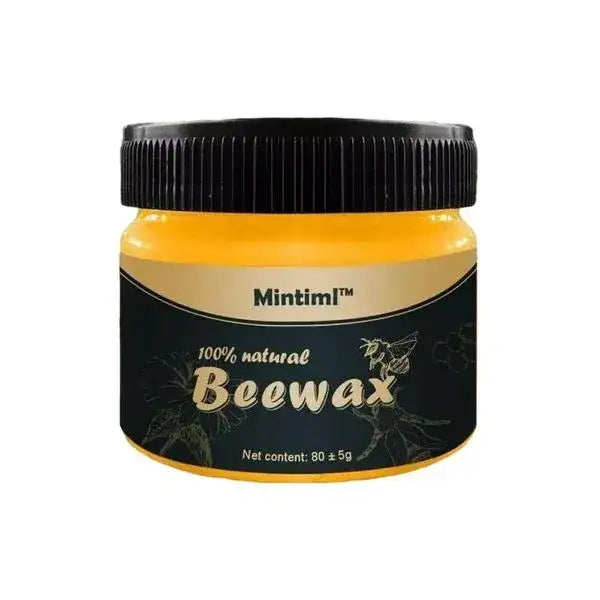Jar of Mintimi 100% natural Beewax on a white background