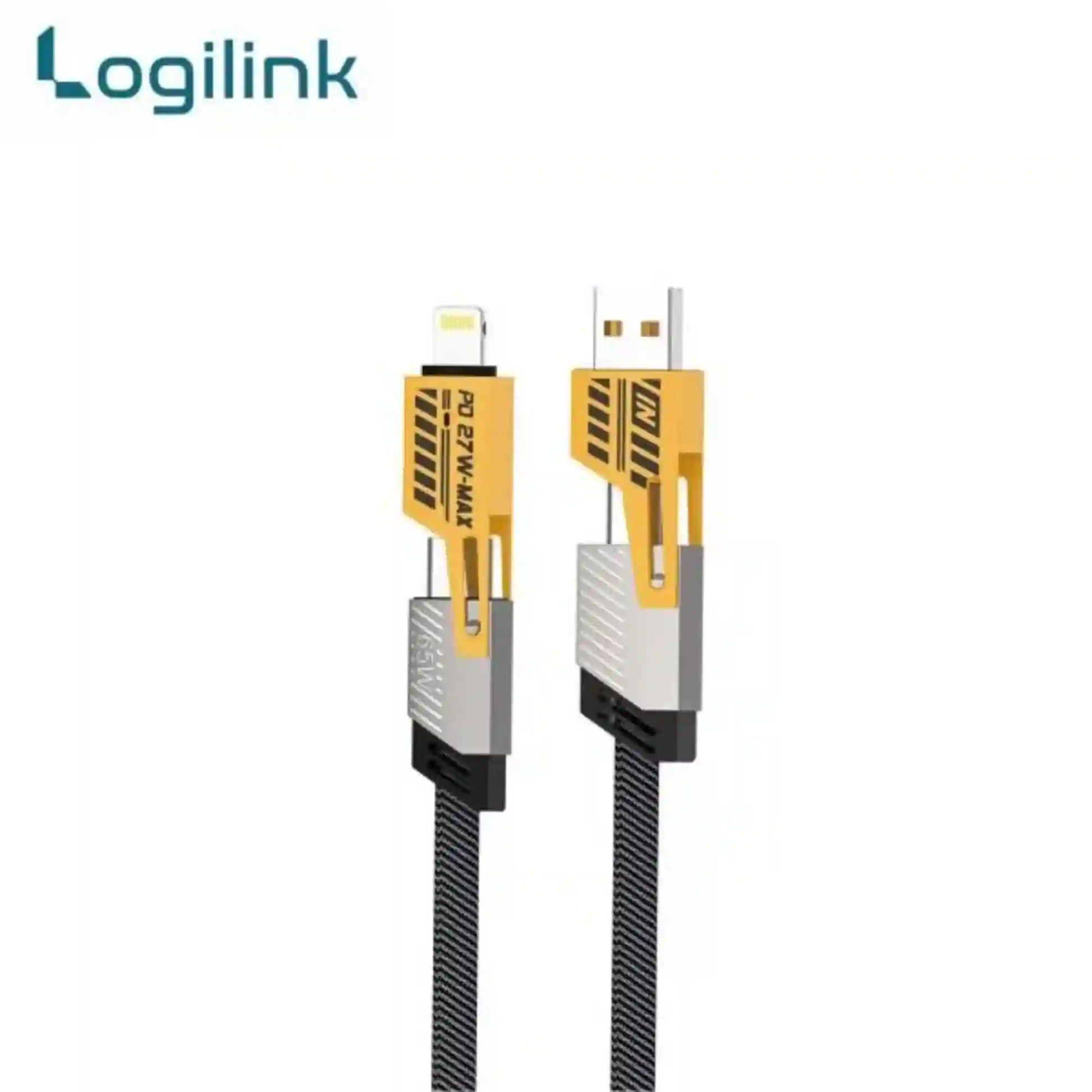 Logilink cable with two connectors on a white background