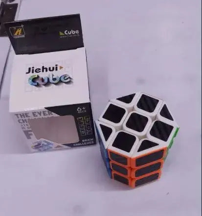 Jiehui Cube puzzle cube with packaging on a white background