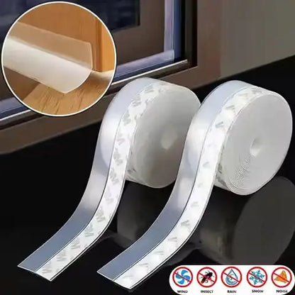 Silicone Door & Window Seal Tape 5M | Anti-Draft, Noise & Dust Protection