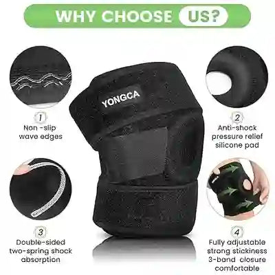 Adjustable Knee Cap Support Brace – Sports Knee Protector Wrap