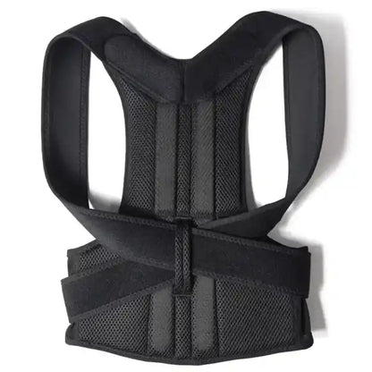 Black posture corrector on a white background