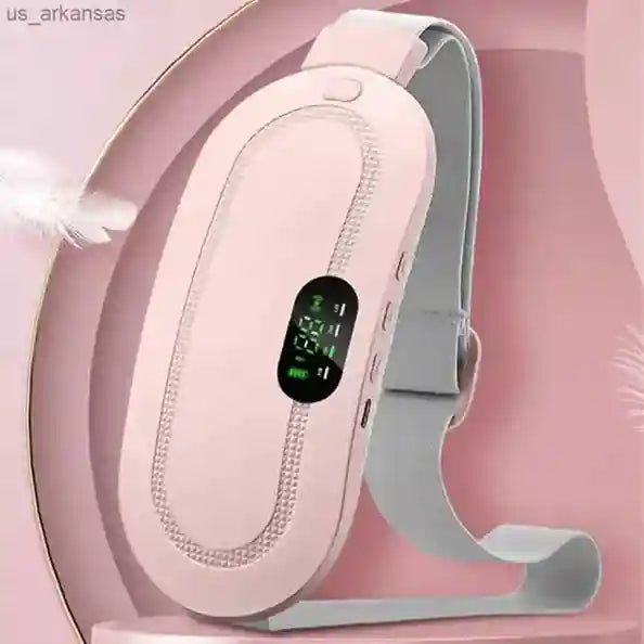 Pink electronic device with digital display on a pink background