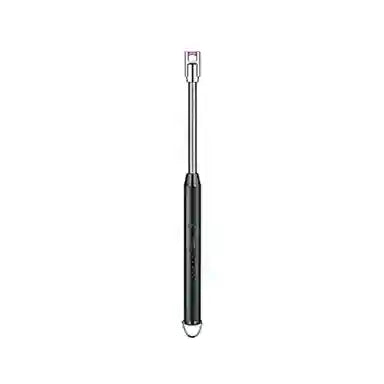 Metallic telescopic rod on a white background