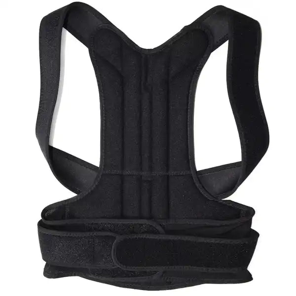 Black posture corrector on a white background