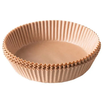 Round, ribbed baking pan on a white background