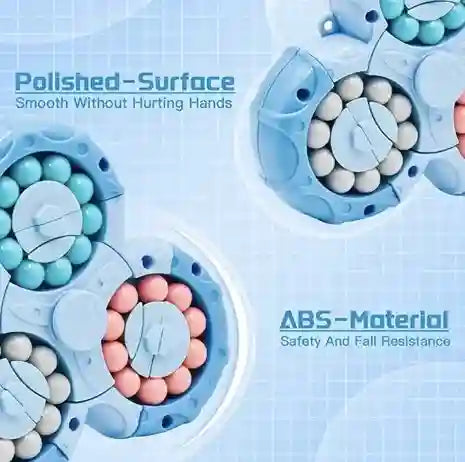 Product with text 'Polished-Surface Smooth Without Hurting Hands' and 'ABS-Material Safety And Fall Resistance'.
