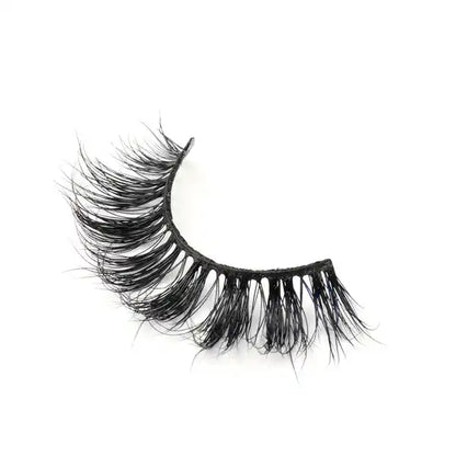 Pair of false eyelashes on a white background