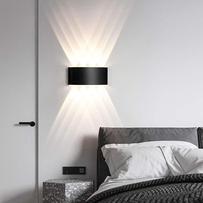 8-Side Outdoor Waterproof LED Wall Light – 8W Aluminium IP65 Lamp