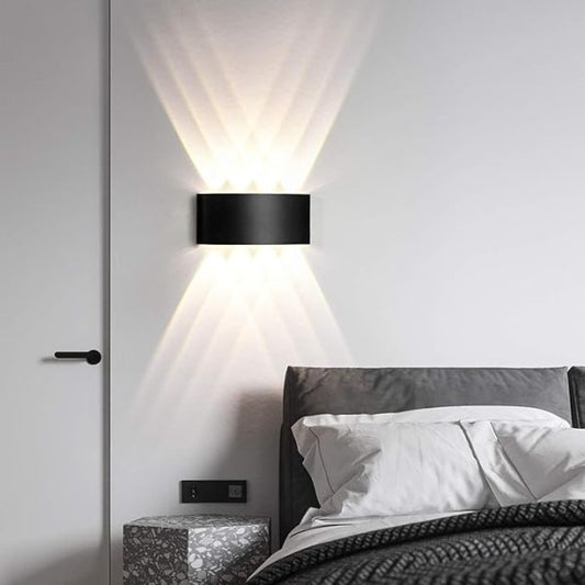 8-Side Outdoor Waterproof LED Wall Light – 8W Aluminium IP65 Lamp