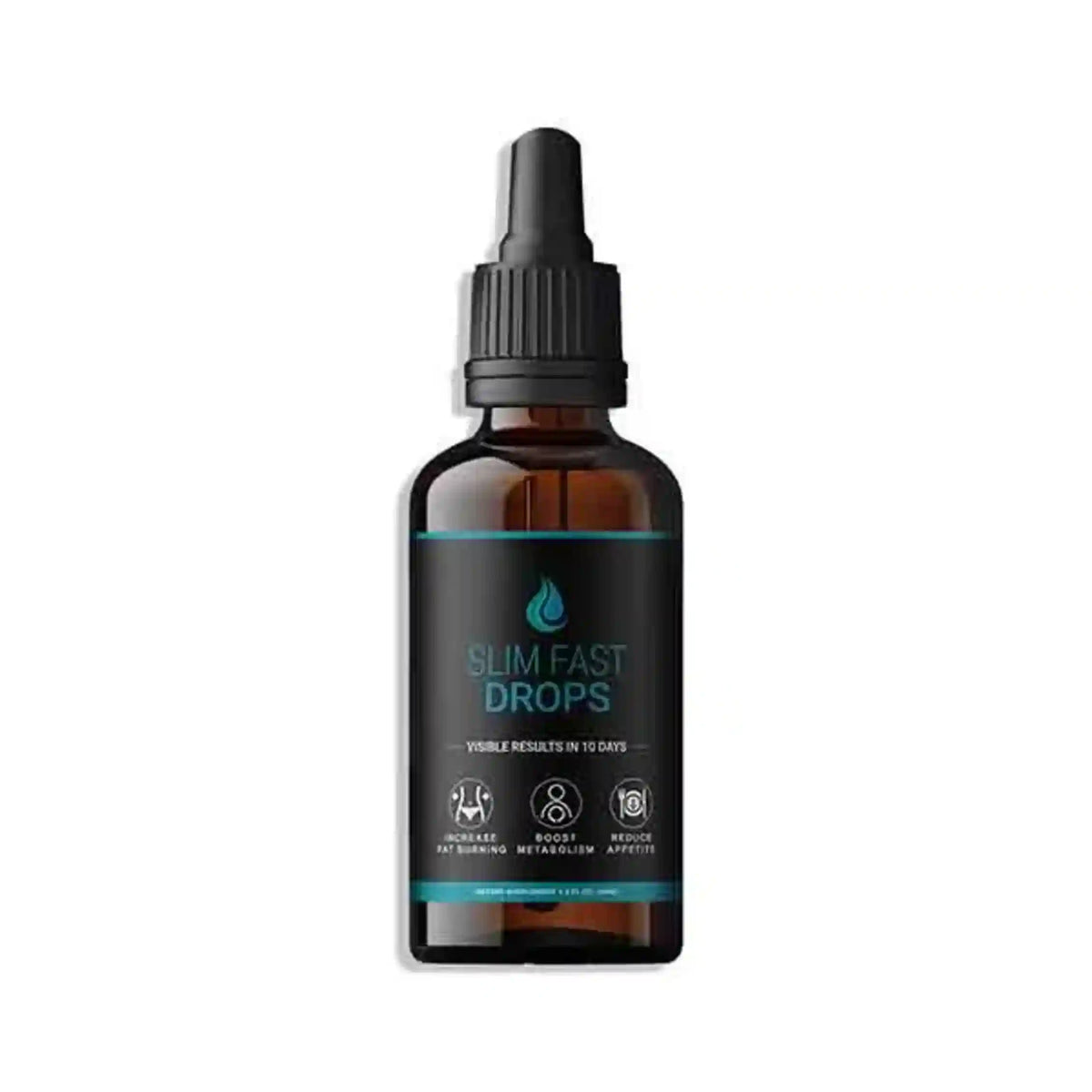 Slim Fast Drops bottle on a white background