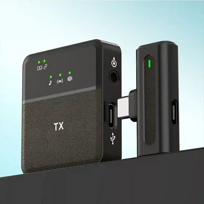 Two black electronic devices with 'TX' on a light blue background