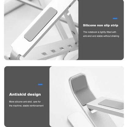 Product with silicone non-slip strip and antiskid design features on a white background
