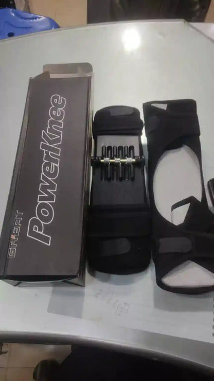 Powerknee knee support on a table with packaging
