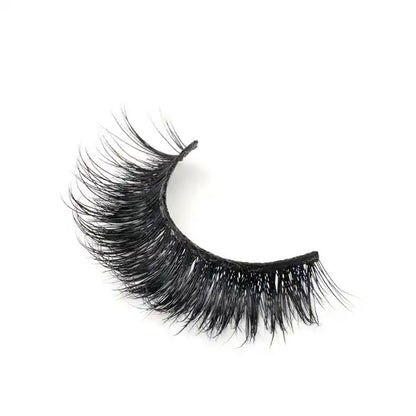 Pair of false eyelashes on a white background