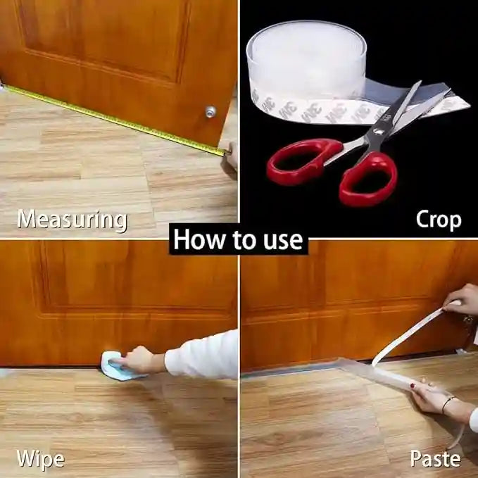 Silicone Door & Window Seal Tape 5M | Anti-Draft, Noise & Dust Protection