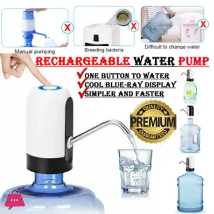 Automatic Electric Water Bottle Pump  USB One-Touch Dispenser for Gallons