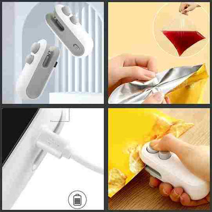 Collage of a white kitchen tool being used on various items.
